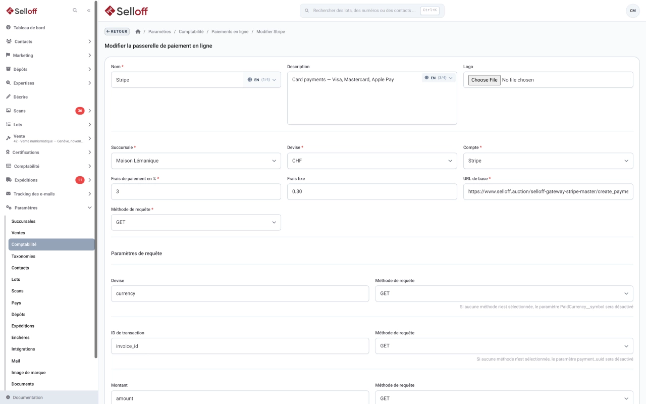 Paiement en ligne